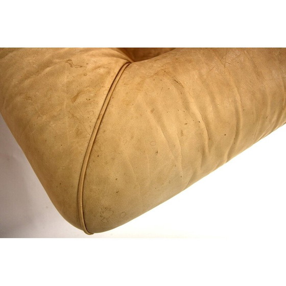 Image 1 of Divano vintage "Reton" a 3 posti in noce e pelle per Dux, Svezia, 1960