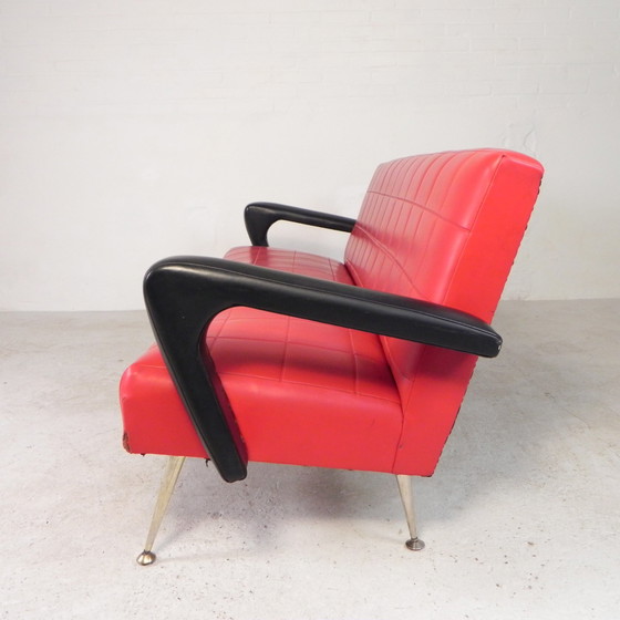 Image 1 of Skai Upholstered Rockabilly Sofa, 1950s