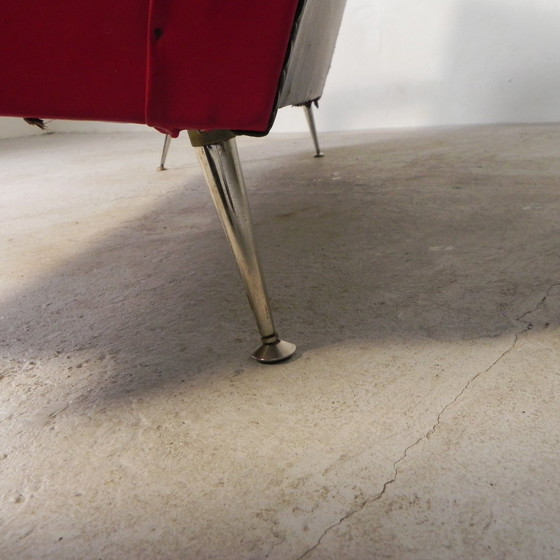 Image 1 of Skai Upholstered Rockabilly Sofa, 1950s