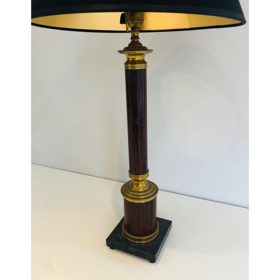 Image 1 of Coppia di lampade vintage in metallo e ottone, Francia 1940