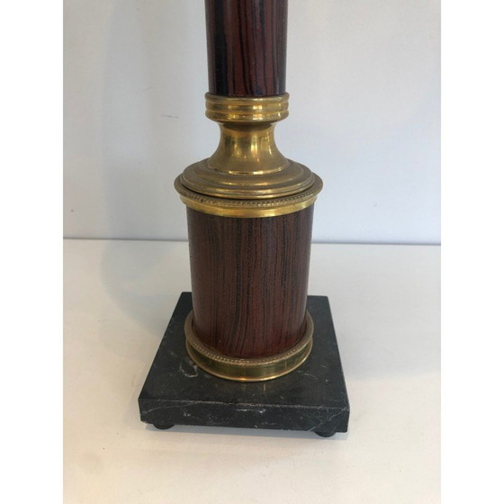 Image 1 of Coppia di lampade vintage in metallo e ottone, Francia 1940