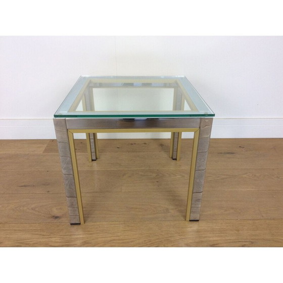Image 1 of Vintage side table in glass by Romeo Rega