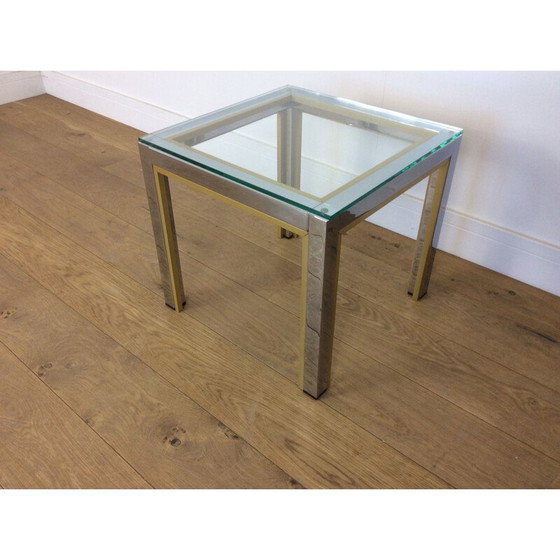 Image 1 of Vintage side table in glass by Romeo Rega