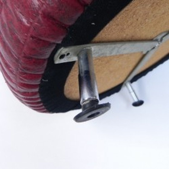 Image 1 of Vintage ottoman on 3 legs 