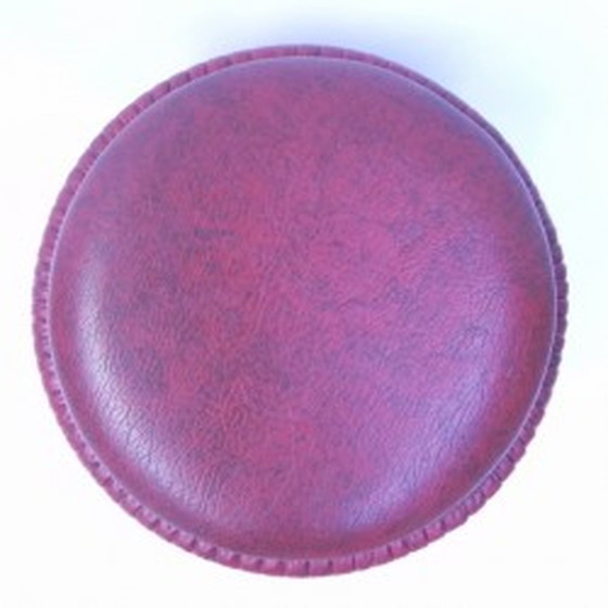 Image 1 of Vintage ottoman on 3 legs 