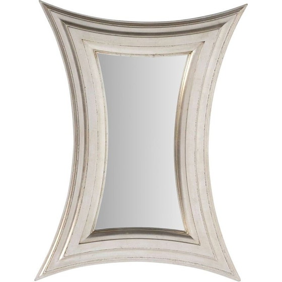 Image 1 of Specchio vintage con cornice in metallo, 1940