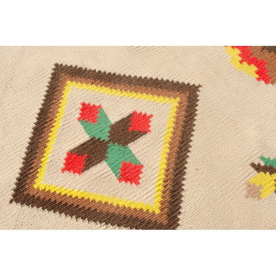 Image 1 of Modern vintage hand-woven Kilim rug, 1970