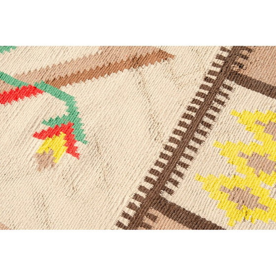 Image 1 of Modern vintage hand-woven Kilim rug, 1970