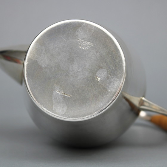 Image 1 of Cafetera de plata de ley de Gio Ponti (1891-1979) - The Diamond - Reed &amp; Barton, EE. UU. 