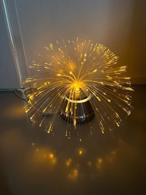 Kinetic Fiber Optic Lamp, 1978, France, Édition Yenni