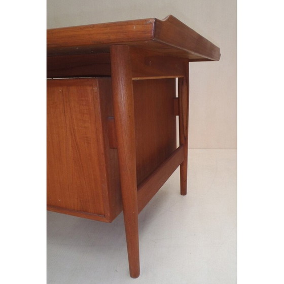 Image 1 of Vintage teak pedestal desk by Arne Vodder for Sibast, 1960