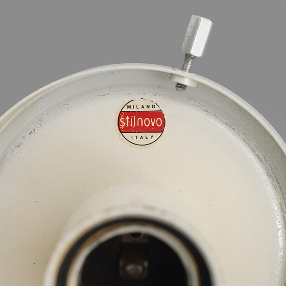 Image 1 of Vintage glass and chrome metal wall lamp for Stilnovo, Italy 1960