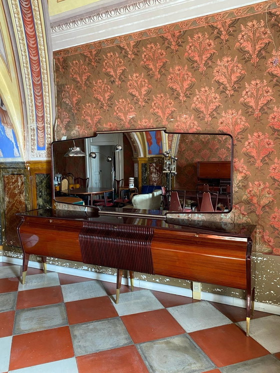 Image 1 of 1X Osvaldo Borsani Rosewood And Mahogany Sideboard