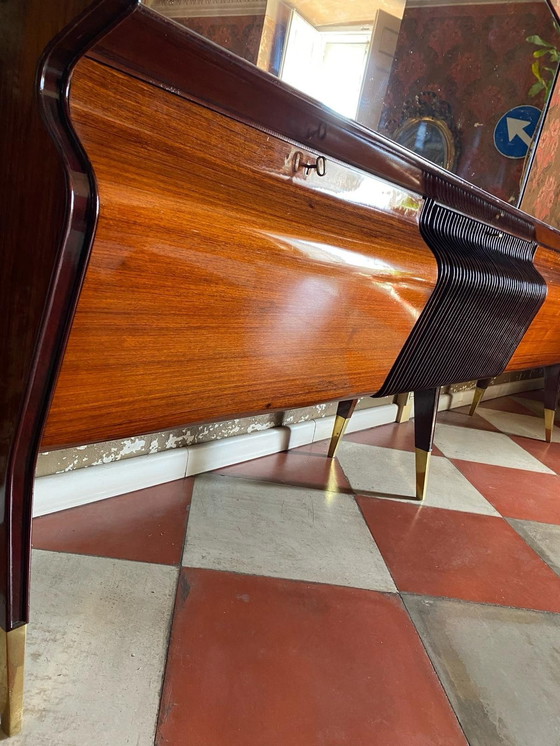 Image 1 of 1X Osvaldo Borsani Rosewood And Mahogany Sideboard