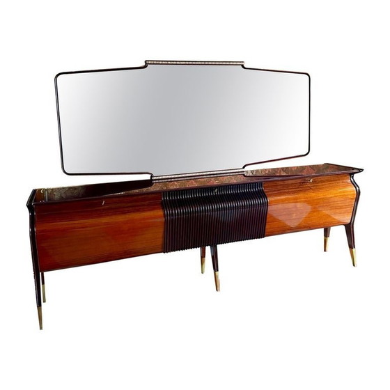 Image 1 of 1X Osvaldo Borsani Rosewood And Mahogany Sideboard