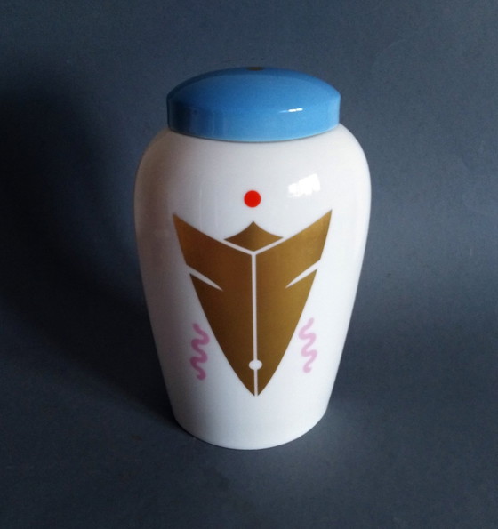 Image 1 of Limited Edition Alessandro Mendini Postmodern Vase/Jar With Lid, Rosenthal Studio Linie 1996