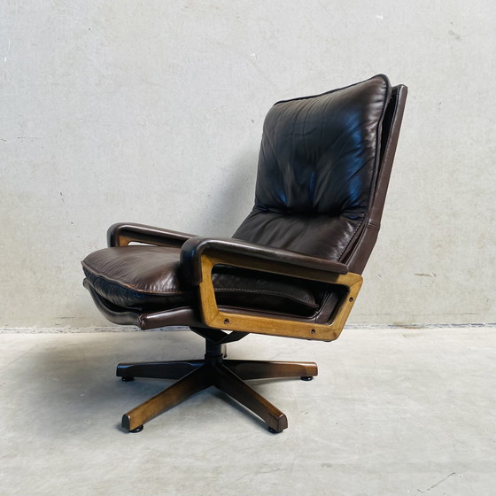 Image 1 of Leather Armchair André Vandenbeuck Brand Strässle