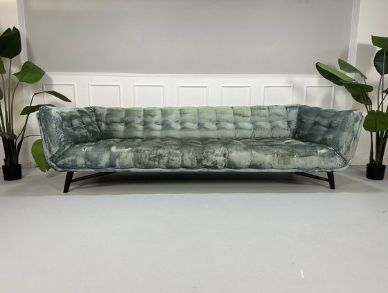 Image 1 of Roche Bobois Profile 4 seater designer sofa fabric couch