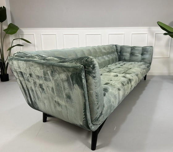 Image 1 of Roche Bobois Profile 4 seater designer sofa fabric couch