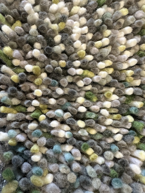 Image 1 of Brink and Campman - Dots - 170 x 240 cm - green -100% wool