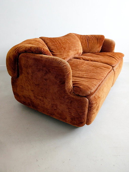 'Confidential' Sofa By Alberto Rosselli For Saporiti 1970'S 