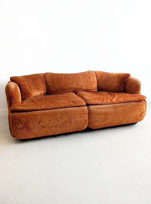 'Confidential' Sofa By Alberto Rosselli For Saporiti 1970'S 