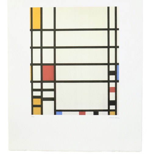 Lithographie offset d'après Piet Mondrian Trafalgar Square 12/200