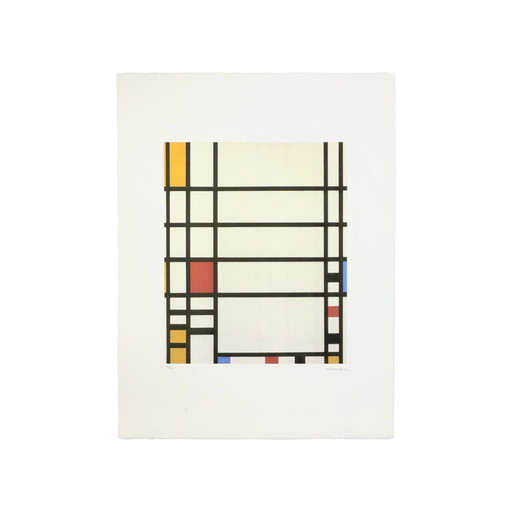 Lithographie offset d'après Piet Mondrian Trafalgar Square 12/200