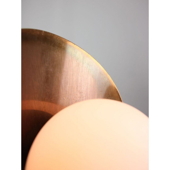 Image 1 of Vintage copper and brass chandelier, Italy 1970