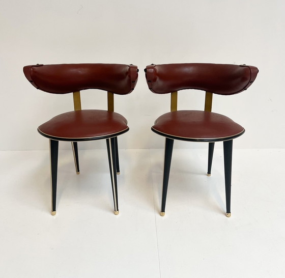 Image 1 of Set Umberto Mascagni Chairs (2), 1960'S