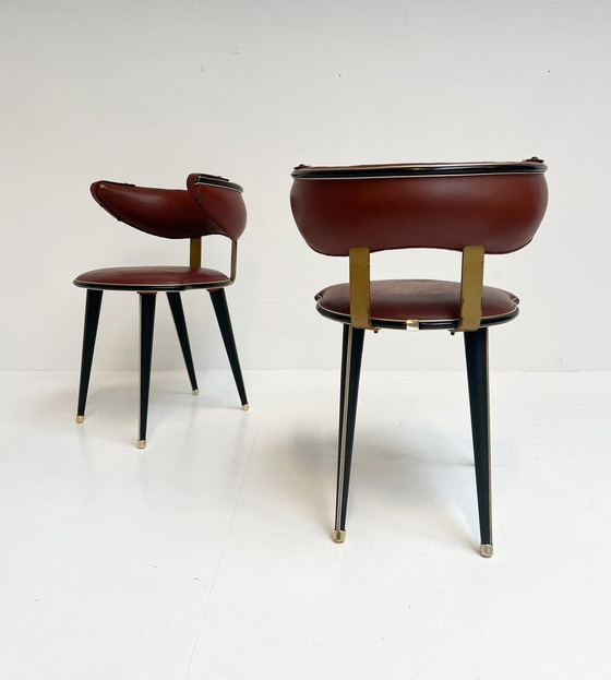 Image 1 of Set Umberto Mascagni Chairs (2), 1960'S