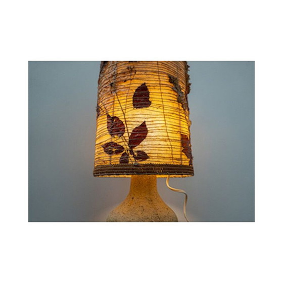 Image 1 of Lampada da tavolo in travertino di metà secolo, anni '60