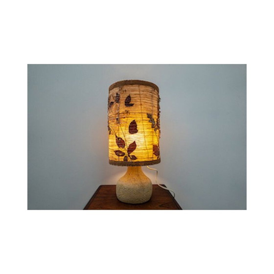 Image 1 of Lampada da tavolo in travertino di metà secolo, anni '60