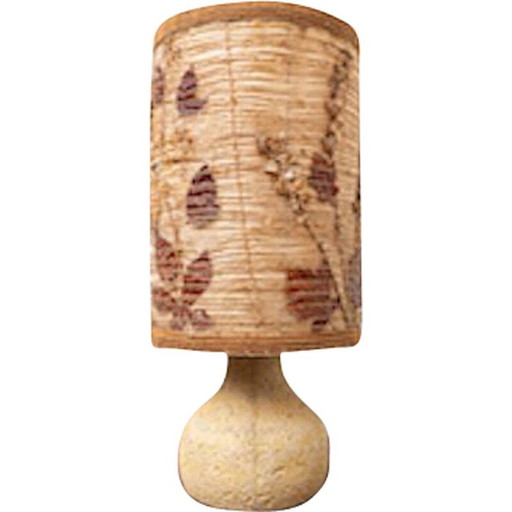 Mid-century travertine table lamp, 1960s