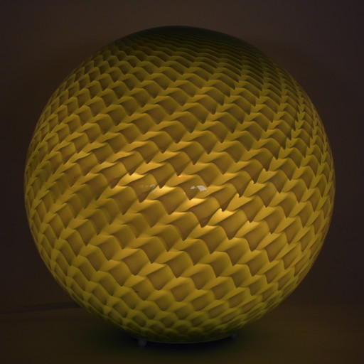 Round Glass Pattern Lamp