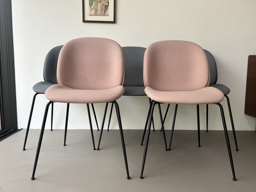 6x Gubi Beetle chaises de salle à manger Front Upholstered