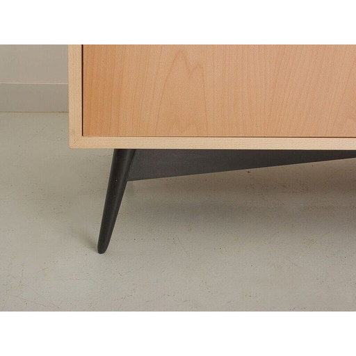 Vintage solid beech sideboard, France