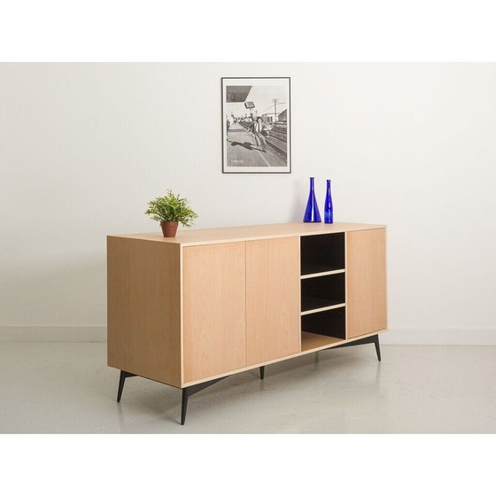 Image 1 of Vintage solid beech sideboard, France