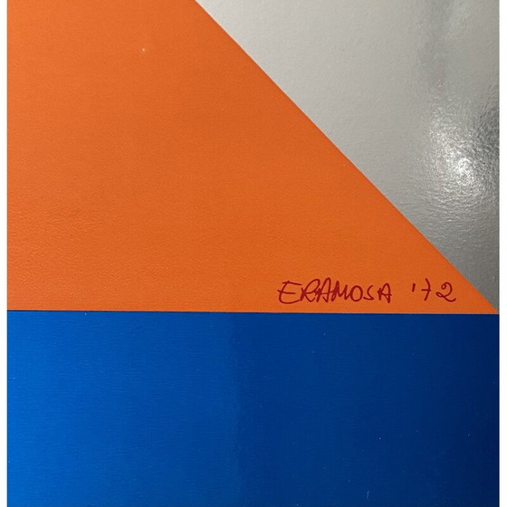 Image 1 of Vintage silkscreen by Edvival Ramosa, 1972