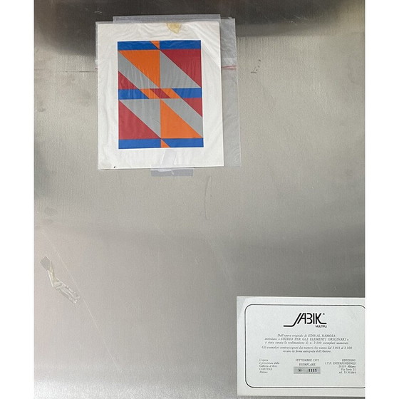 Image 1 of Vintage silkscreen by Edvival Ramosa, 1972