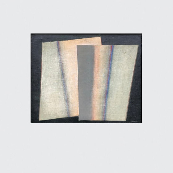 Image 1 of Vintage mixed media on canvas by Felice Canonico