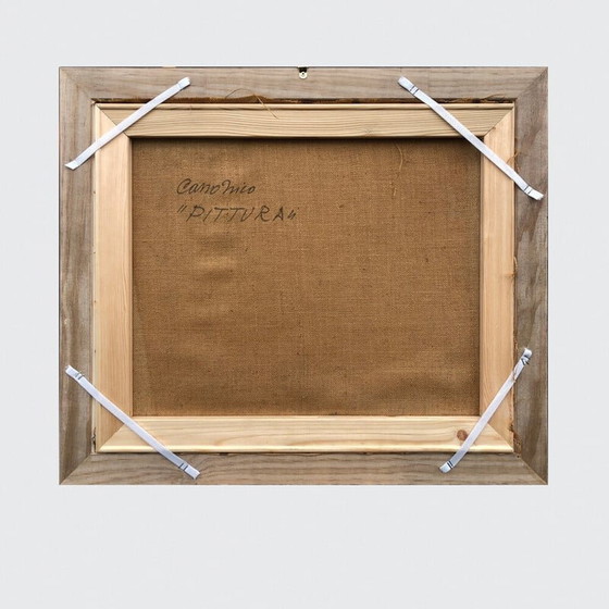 Image 1 of Vintage mixed media on canvas by Felice Canonico