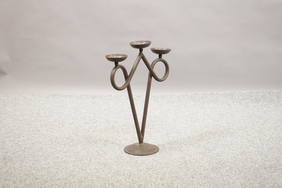 Image 1 of Brutalist vintage candlestick, 1960s