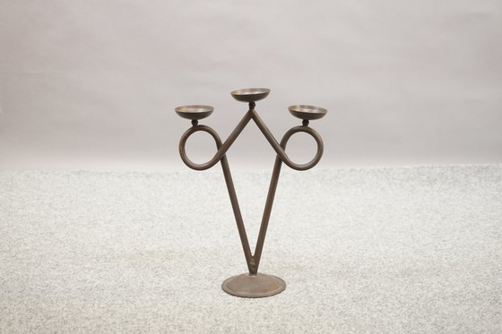 Image 1 of Brutalist vintage candlestick, 1960s