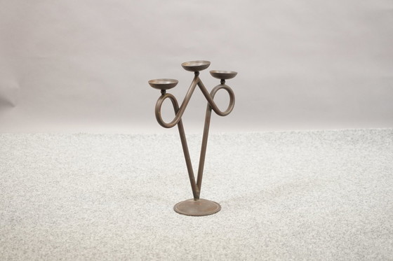 Image 1 of Brutalist vintage candlestick, 1960s