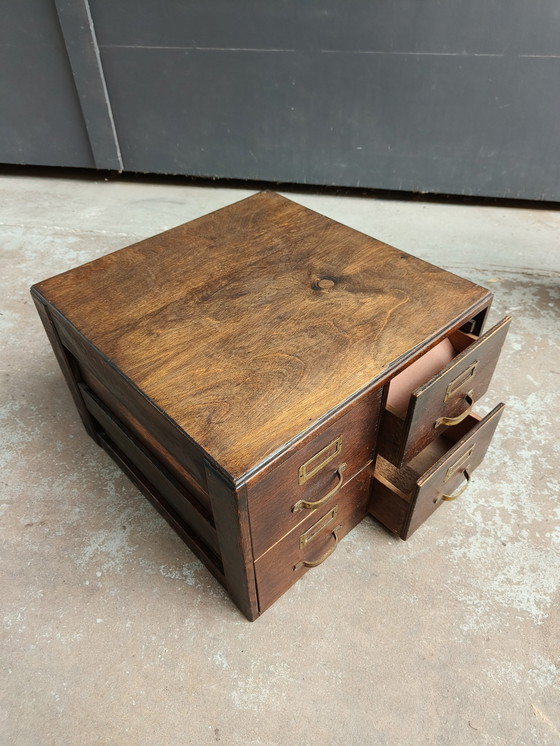 Image 1 of Vintage archive desk cabinet