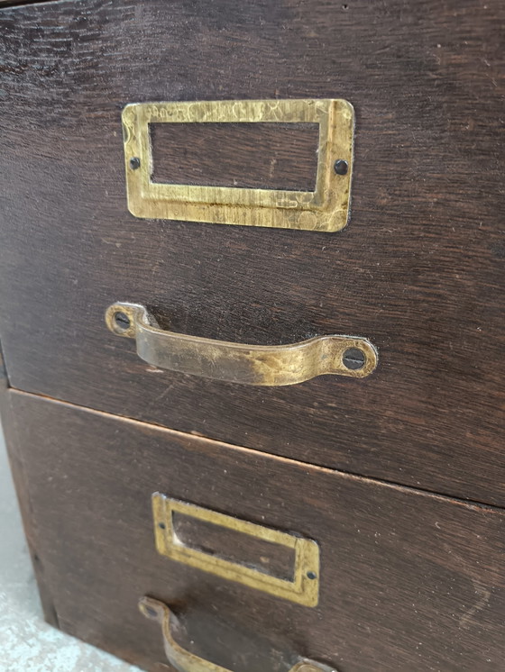 Image 1 of Vintage archive desk cabinet