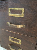 Meuble de bureau d'archives vintage