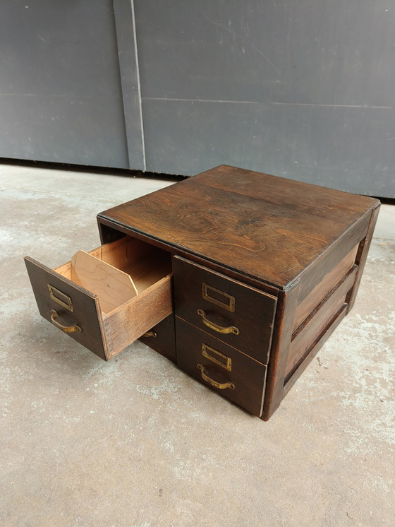 Image 1 of Meuble de bureau d'archives vintage