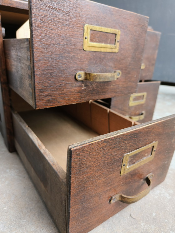 Image 1 of Meuble de bureau d'archives vintage